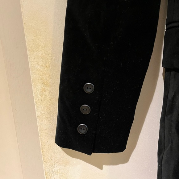 Anne Fontaine Velvet Button Up Jacket. - Picture 6 of 9